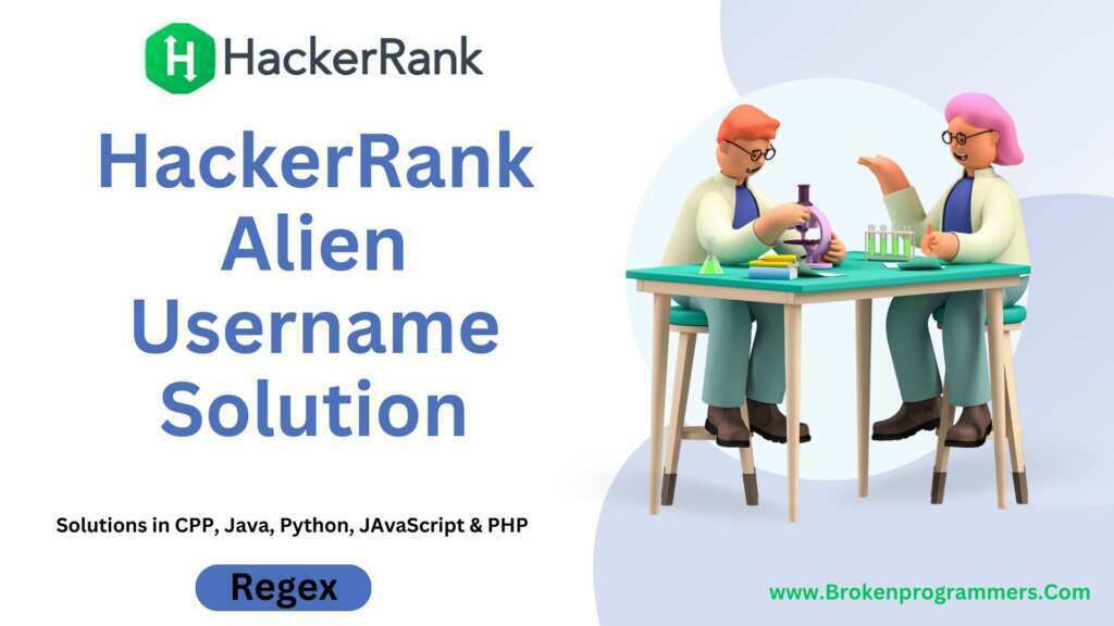 HackerRank Alien Username Solution